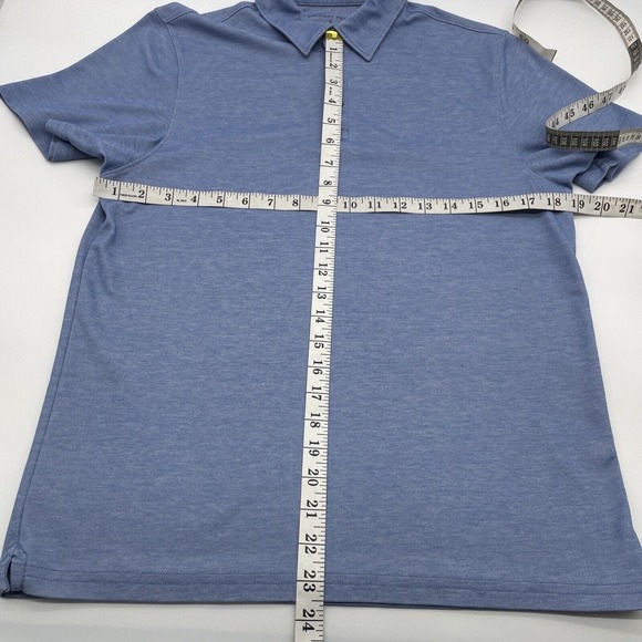 Zachary Prell Polo Men's Blue Stretch Short Sleeve Shirt Size Small‎ - Picture 3 of 5